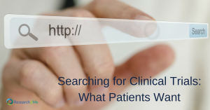 Event: What information do patients looking for clinical trials want